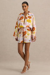 Sovran | Bright Floral Print Shorts