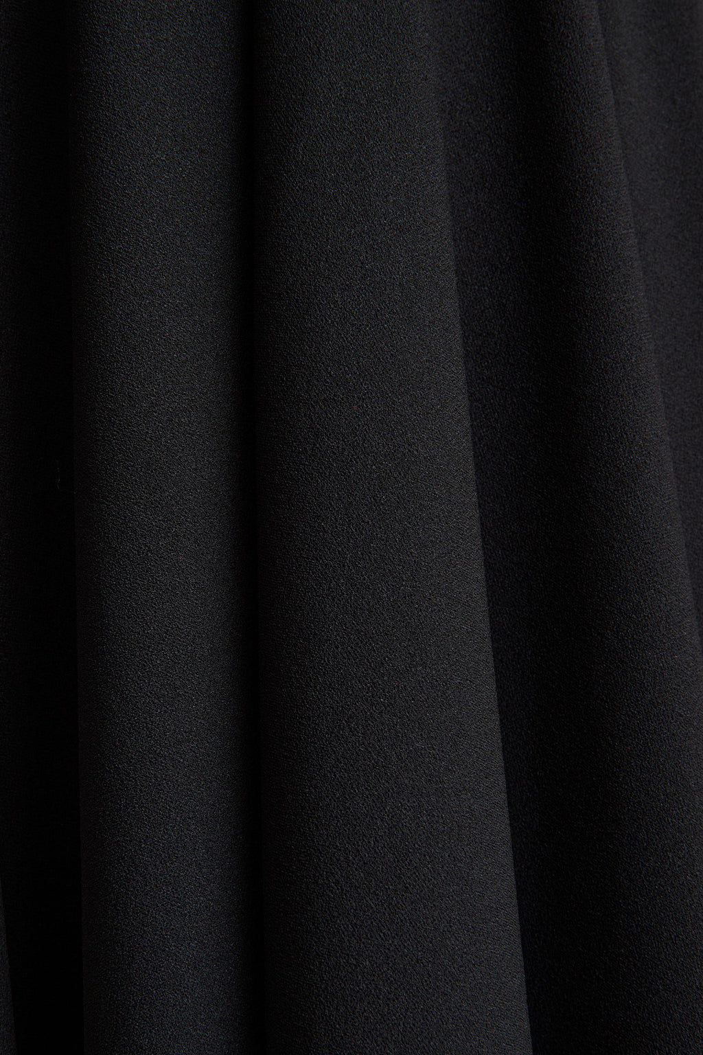 Nova | Black High-Neck Midi Dress With Cape-Sleeves