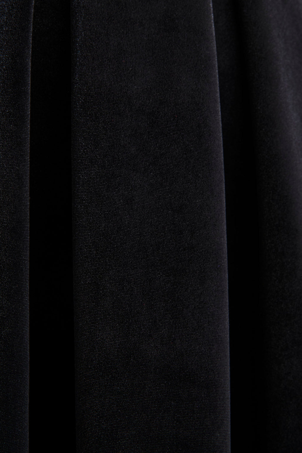 Seraphic | Black Velvet Puff-Sleeve Midi Dress
